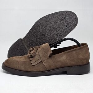 Brooks Brothers Mens Made In Italy Brown Tassel Loafers Size 8.5 Pre-owned